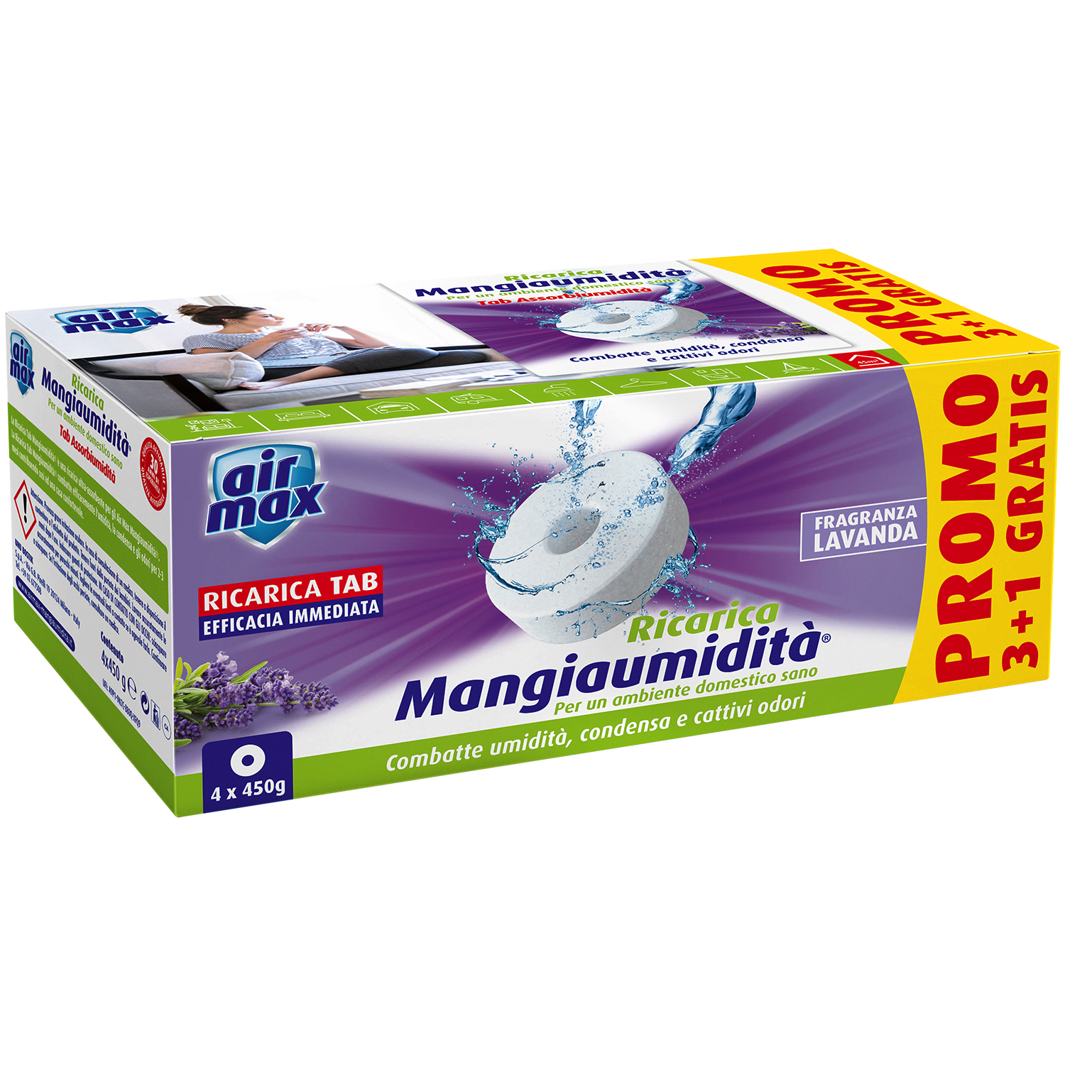 Ricarica Tab Lavanda 4x450g